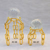 Modern Geometric Crystal Ball Metal Stands