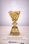 Geometric Luxury Metal Incense Burner
