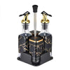 4-Piece Glass Oil Dispenser & Spice Jar Set – Leakproof Kitchen Organizer
