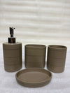 The Terra-Tier 4-Piece Premium Resin Bathroom Accessory Set
