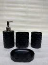 The Sphere-Stone 4-Piece Premium Resin Bathroom Set