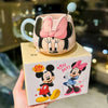 Disney Mickey & Friends Large Ceramic Mug – 450ml Daisy Duck Tea Cup with Matching Stirring Spoon Set