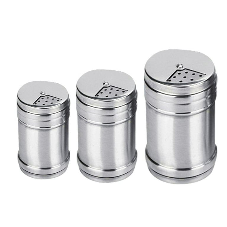 Stainless Steel Rotary Spice & Seasoning Shaker Set