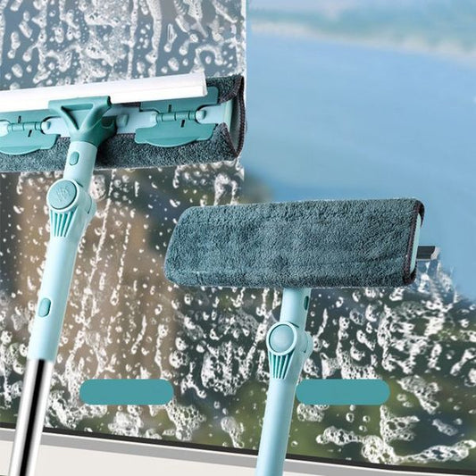 2-in-1 Professional Rotating Window Wiper & Microfiber Mop