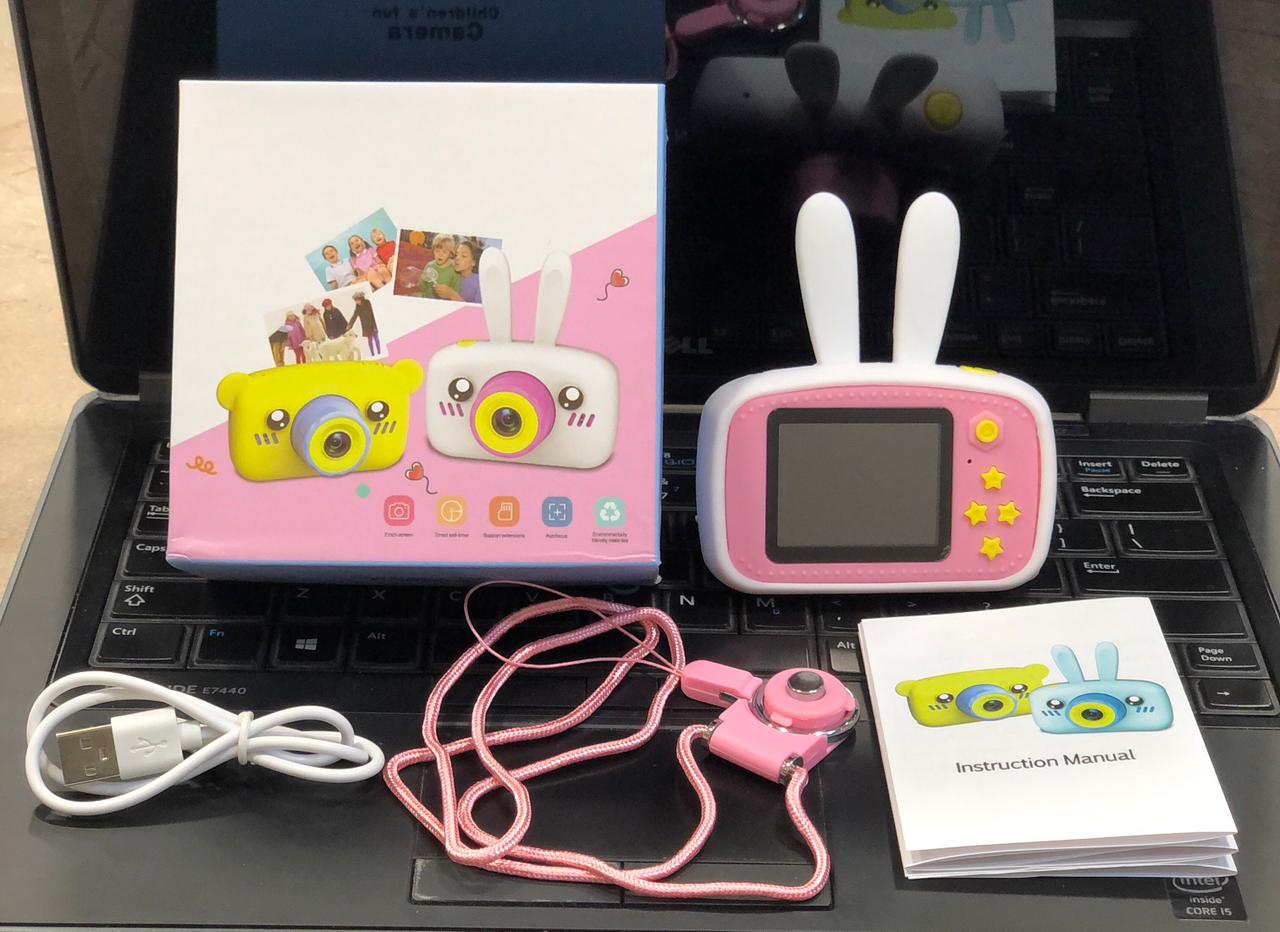 Mini Digital Cartoon Kids Camera with Shockproof Silicone Shell