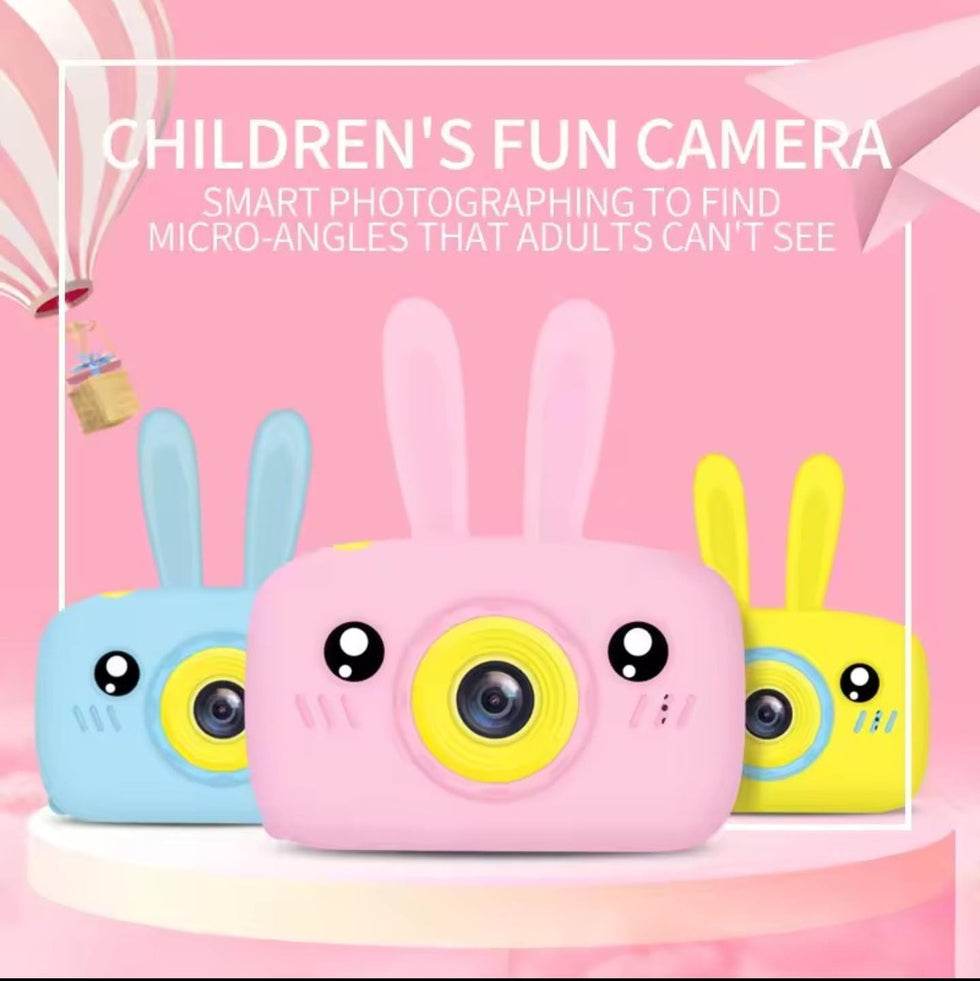 Mini Digital Cartoon Kids Camera with Shockproof Silicone Shell