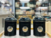 Luxury 3-Piece Metal Countertop Canister Set – Airtight Tea, Coffee, and Sugar Storage Jars