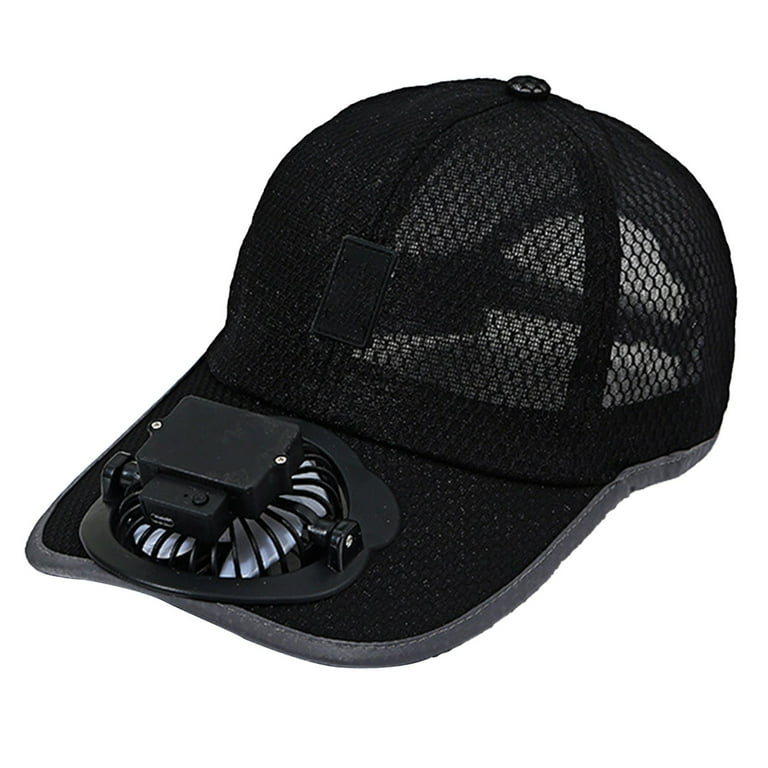 Mesh Cooling Fan Sunhat – USB Type-C Rechargeable Personal Cooling Cap