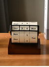Luxury Rotating Wheel Perpetual Desk Calendar Ornament