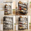 Foldable Multi-Layer Snack Rack & Floor Trolley | Stainless Steel Storage Organizer