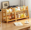 2-Layer Bamboo Multipurpose Rack  & Kitchen Shelf Organizer