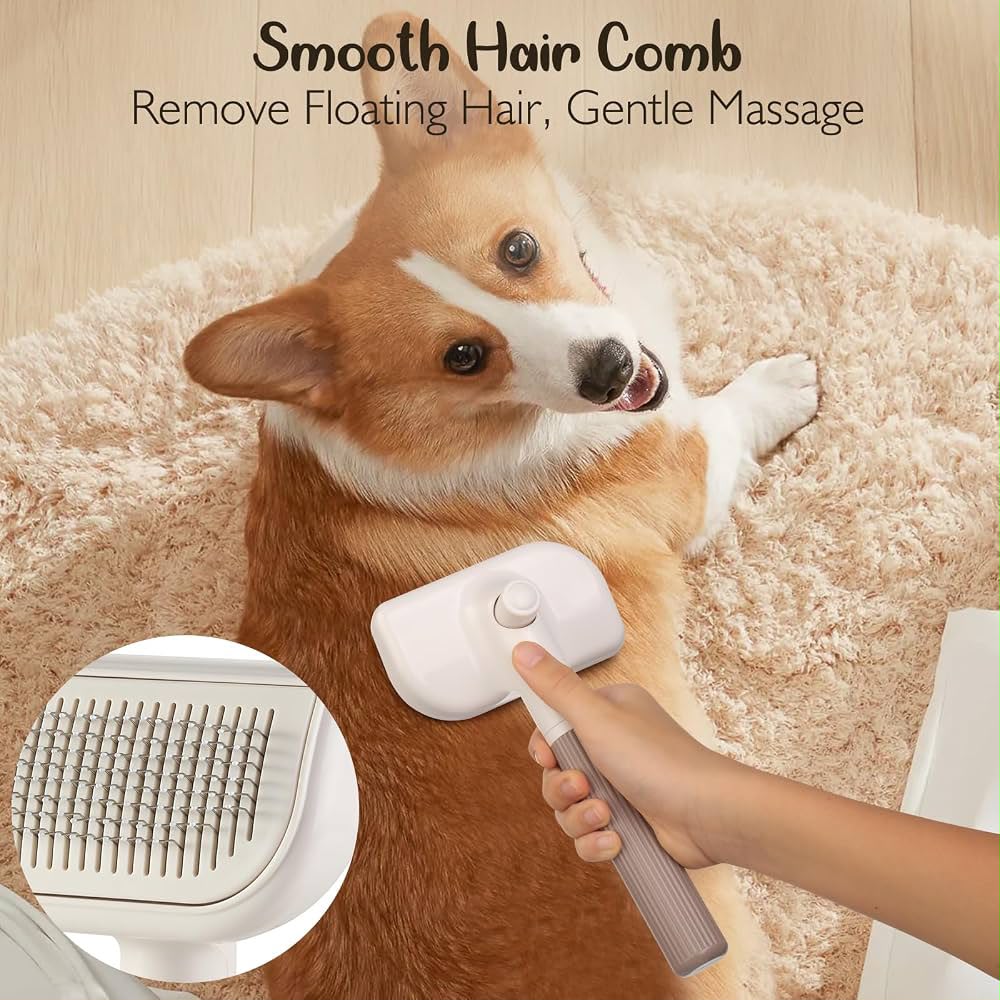 3-in-1 Pet Hair Remover & Dog Grooming Brush