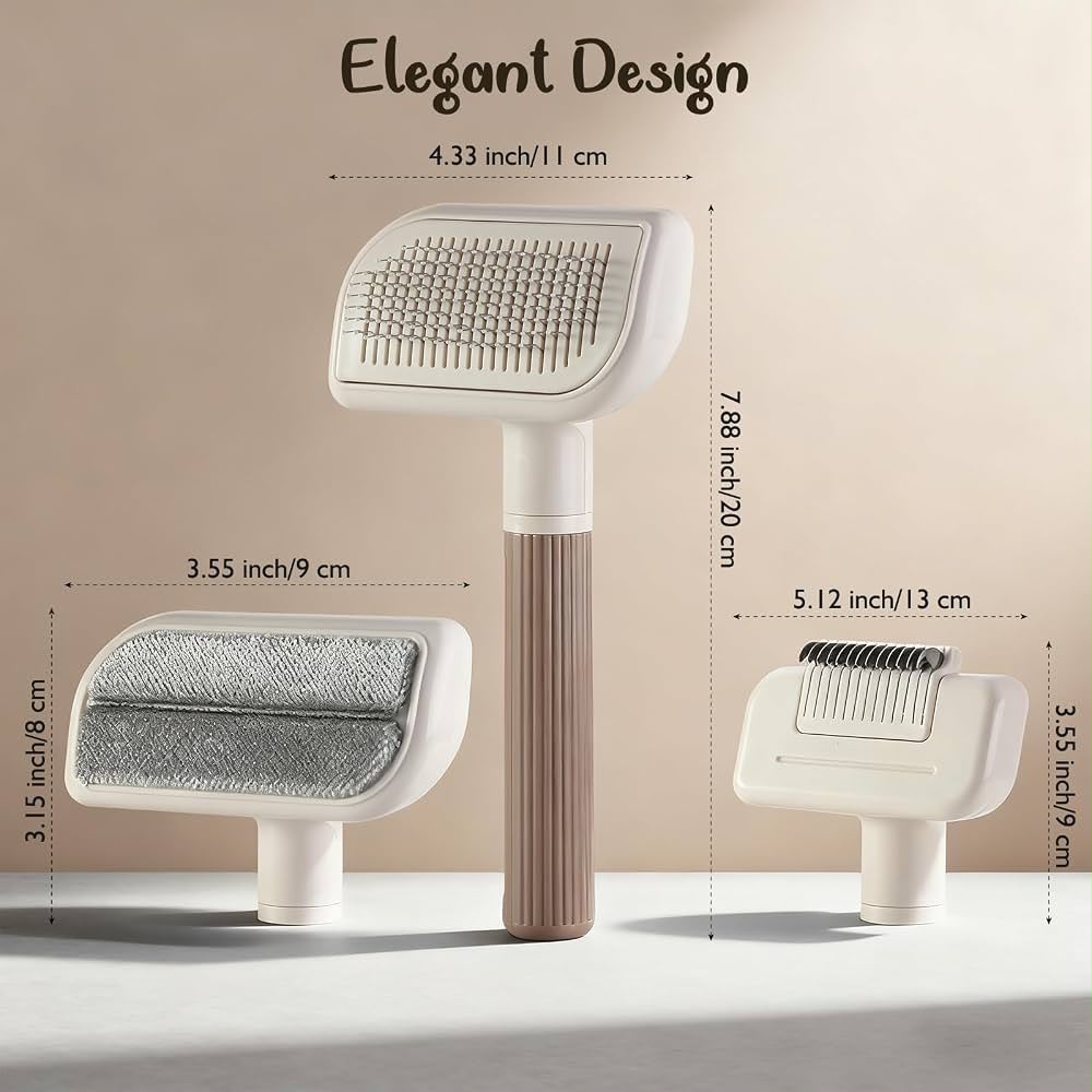 3-in-1 Pet Hair Remover & Dog Grooming Brush