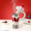 Insulated Sipper with Handle & Straw Lid – 750ml (Random Color)
