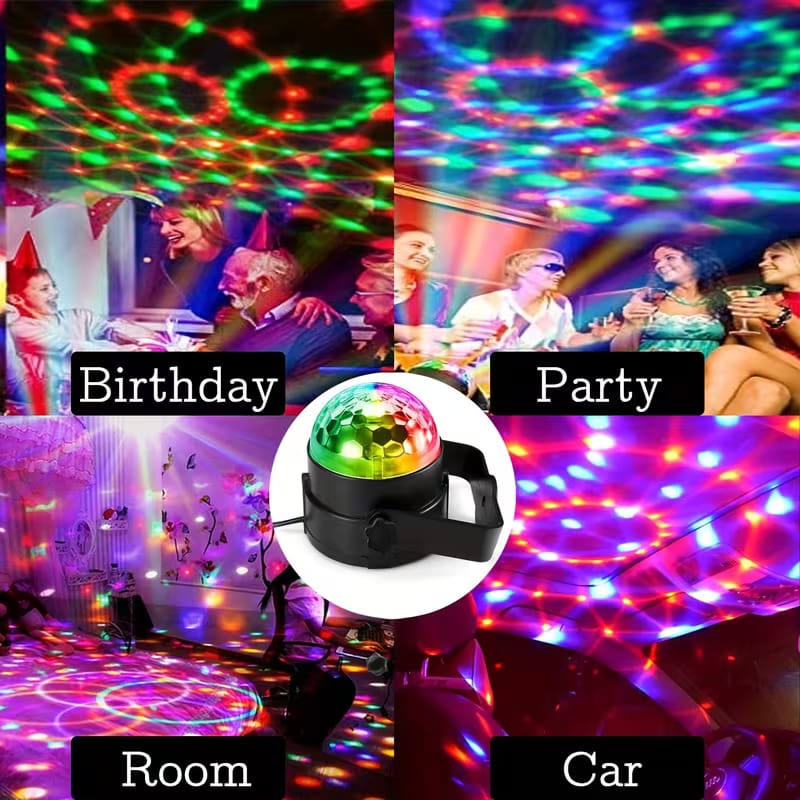 RGB Disco Ball Light with Remote Control