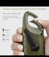 SEANCHEER Solar Hand Crank LED Flashlight