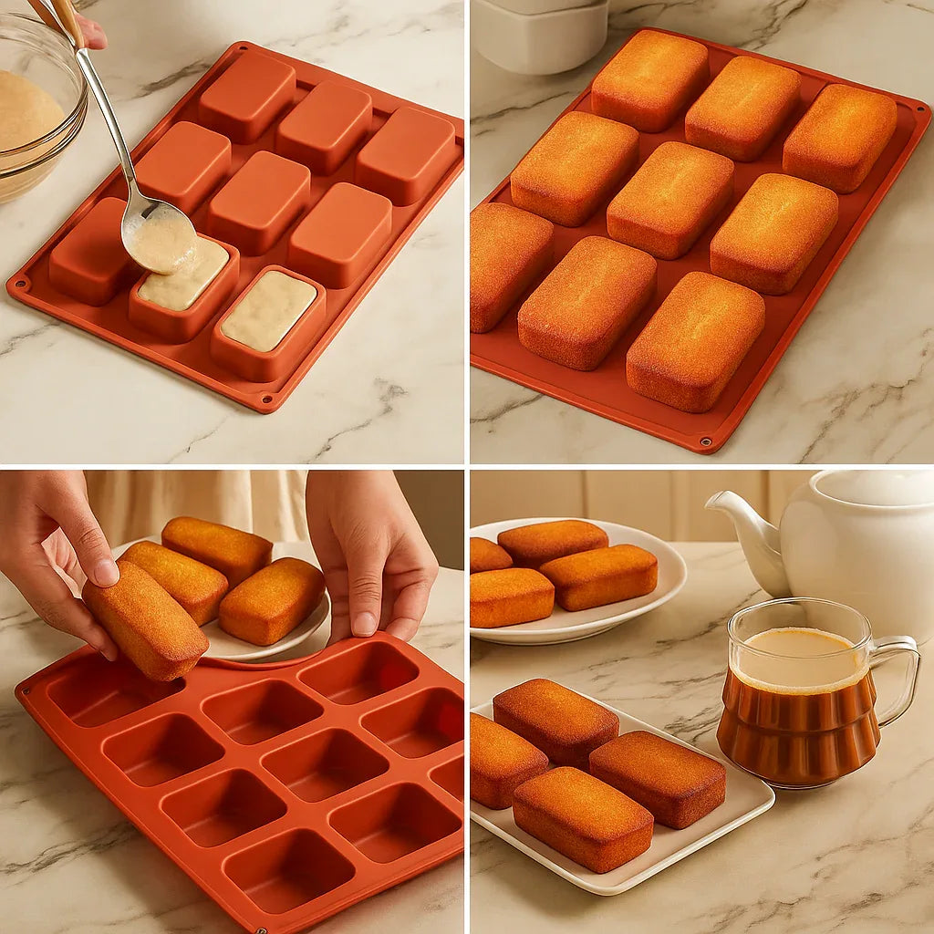 Silicone Rectangle Bar Mold – Chocolate, Jelly & Soap - Clarify.pk