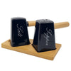 Hammered Texture Salt & Pepper Set – Elegant Tabletop Seasoning Shakers MJ