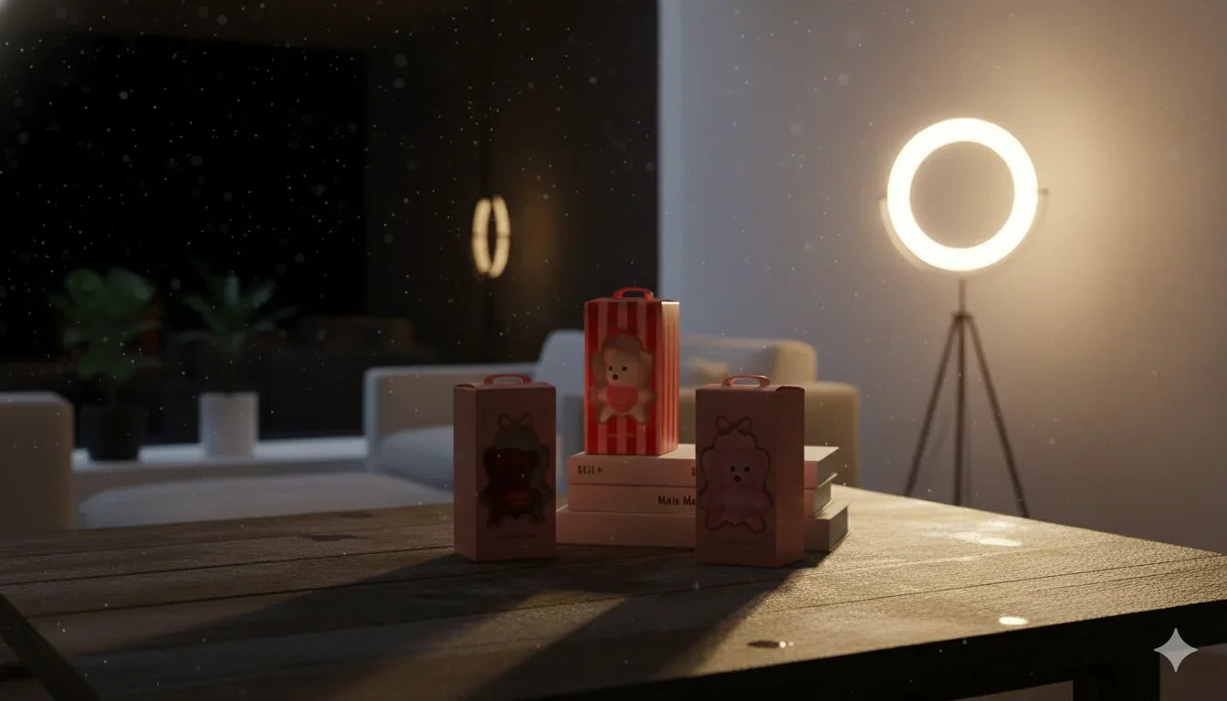 Cute Mini Gift Box with Teddy & Flowers - Trenducts.pk