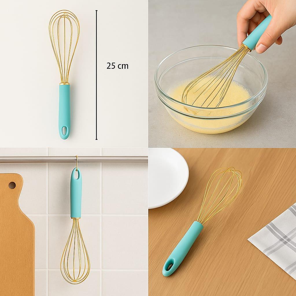 Golden Egg Beater – Premium Stainless Steel Whisk - Clarify.pk