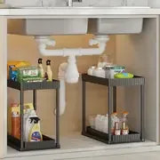 Multi-Functional Kitchen Spice Rack & Under-Sink Organizer - Clarify.pk