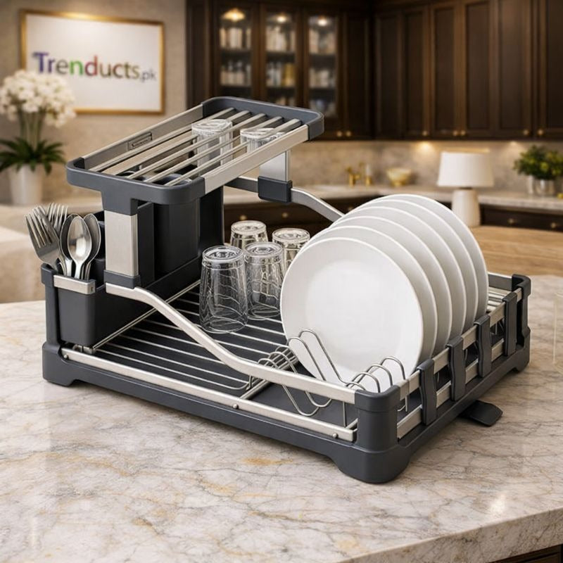 Binca Aluminium Dish Rack – Rust-Proof Modernity