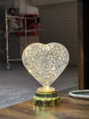 Crystal Heart LED Lamp – Small Decorative Night Light - Clarify.pk