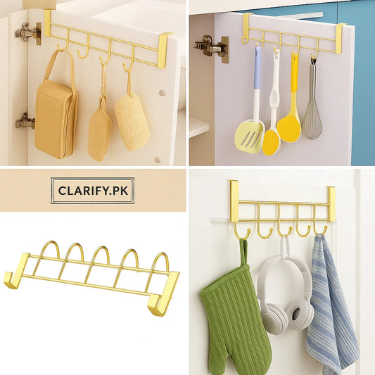 Golden Cabinet & Door Hanger – Space-Saving Hook - Clarify.pk