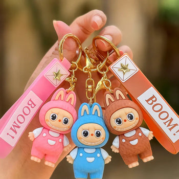 Stylish Labubu Keychain – Trendy Bag Charm Accessory (Random) - Clarify.pk