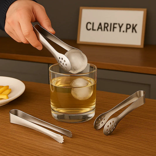 Pack of 2 Mini Tongs – Stainless Steel Kitchen & Serving Clips - Clarify.pk