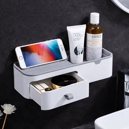 No-Drill Creative Shower Organizer & Bathroom Shelf - Trenducts.pk