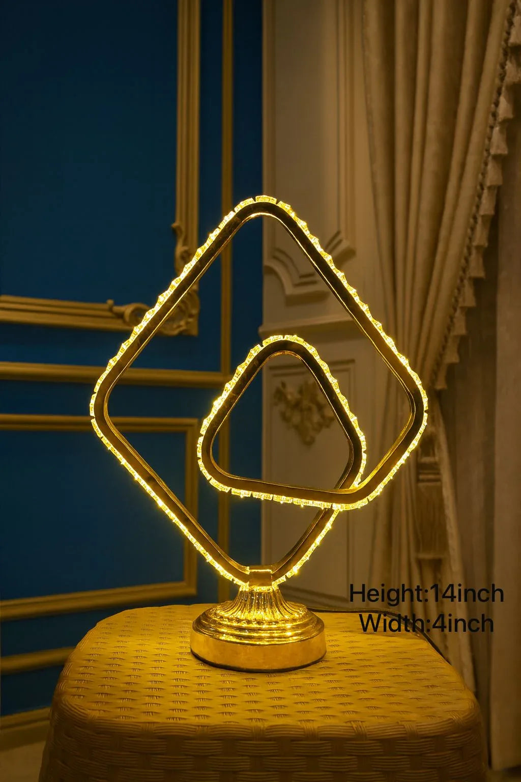 Luxurious Metal LED Lamp – Modern Decorative Light for Living Room & Bedroom