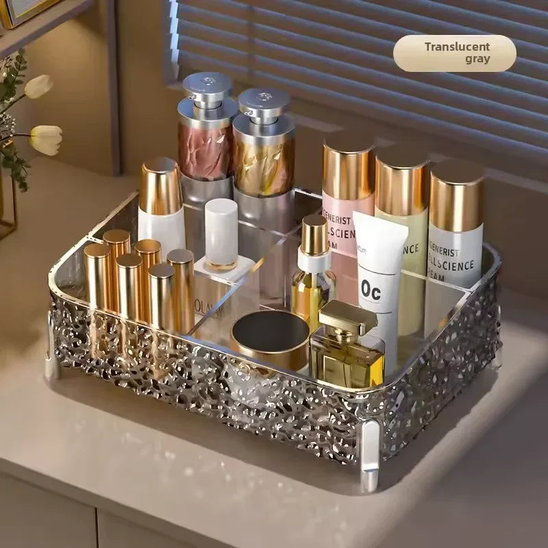 Acrylic Makeup Organizer Box with Clear Design