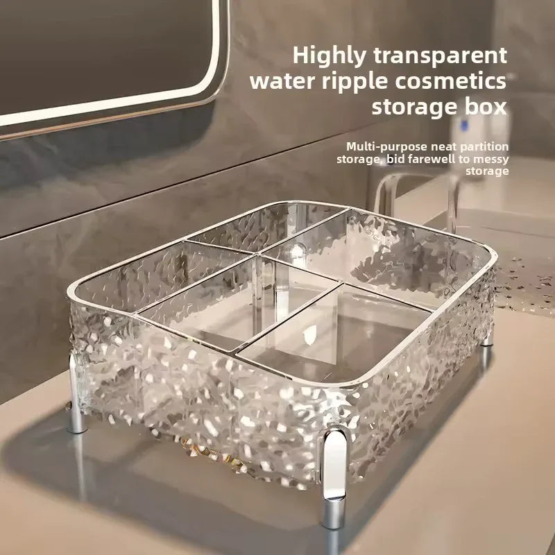 Acrylic Makeup Organizer Box with Clear Design