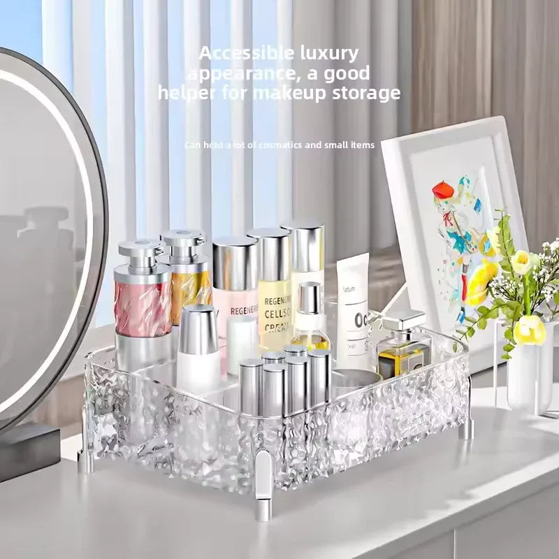 Acrylic Makeup Organizer Box with Clear Design