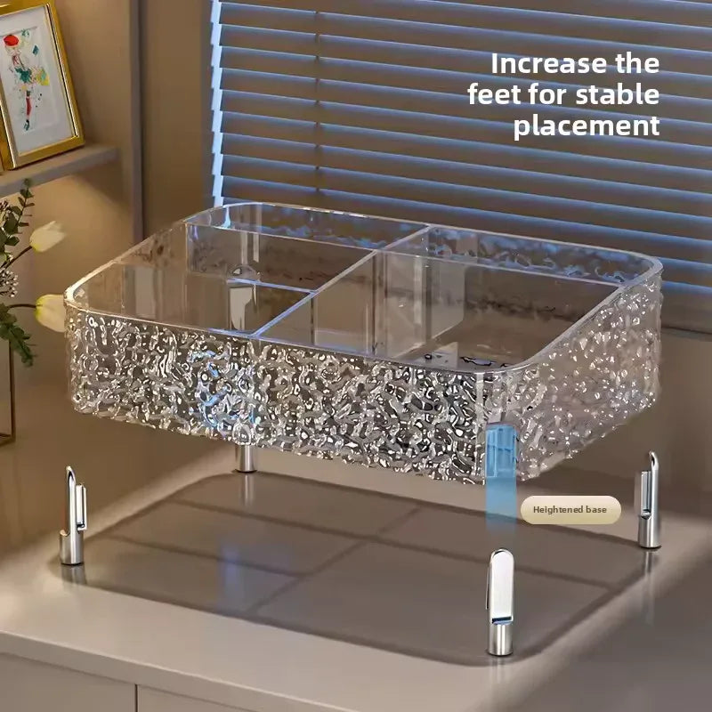 Acrylic Makeup Organizer Box with Clear Design