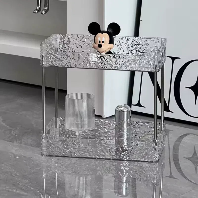 Acrylic Shower Organizer with Multi-Tier Storage