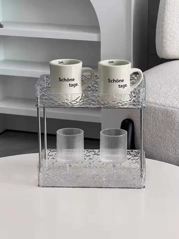 Acrylic Shower Organizer with Multi-Tier Storage