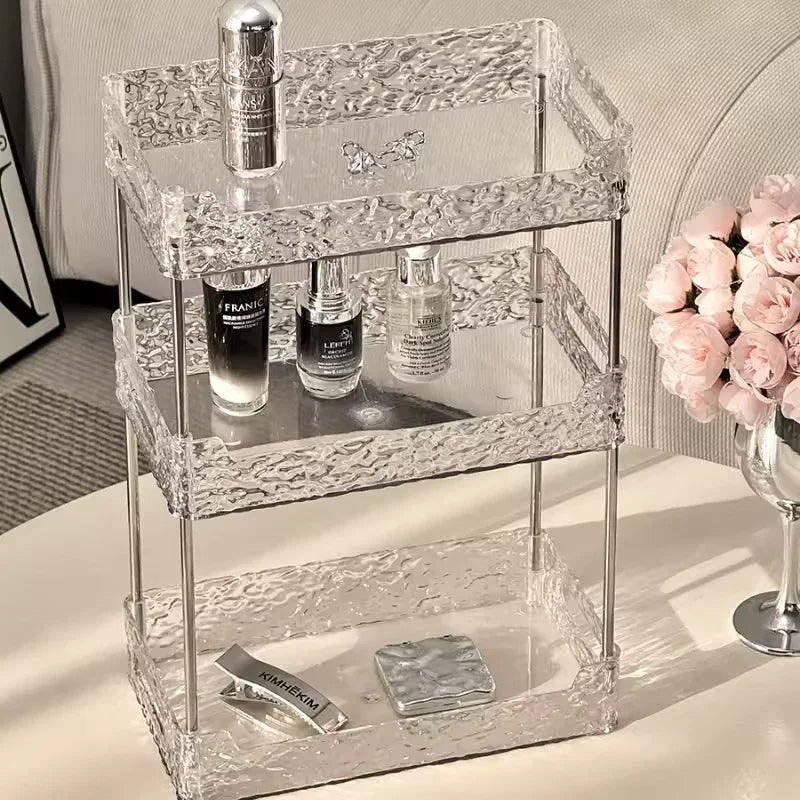 Acrylic Shower Organizer with Multi-Tier Storage