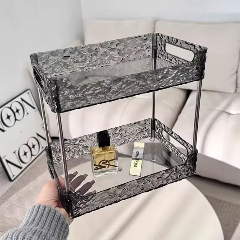 Acrylic Shower Organizer with Multi-Tier Storage