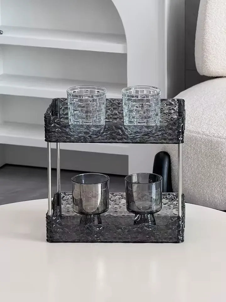 Acrylic Shower Organizer with Multi-Tier Storage