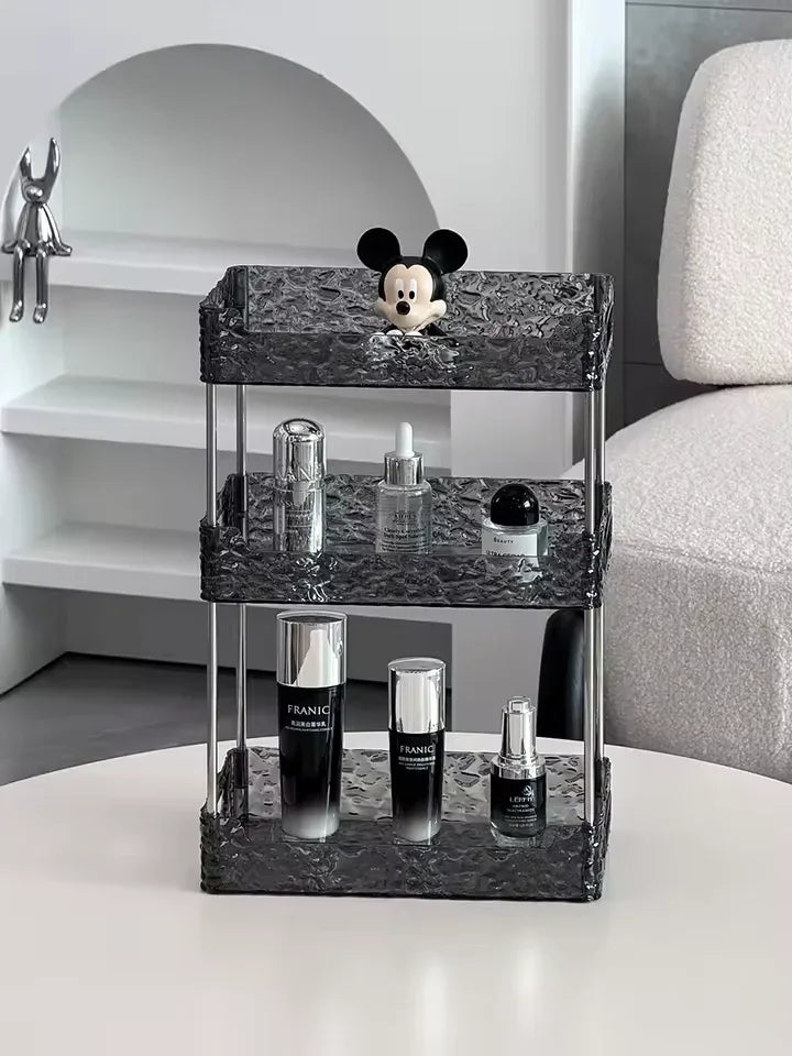 Acrylic Shower Organizer with Multi-Tier Storage