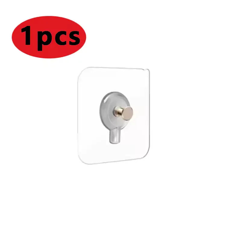 8 Pcs Adhesive Wall Hooks for Home – Strong & Clear