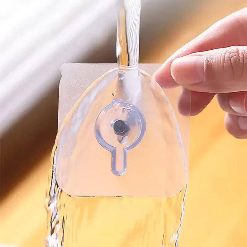 8 Pcs Adhesive Wall Hooks for Home – Strong & Clear