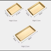 Premium Stainless Steel Golden Serving Tray