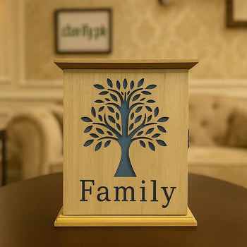 Wooden Key Box – Family Tree Design Wall Key Holder - Clarify.pk