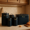 Luxury 5-Piece Kitchen Storage Set – Bread, Tea, Coffee, Sugar & Biscuits - Clarify.pk