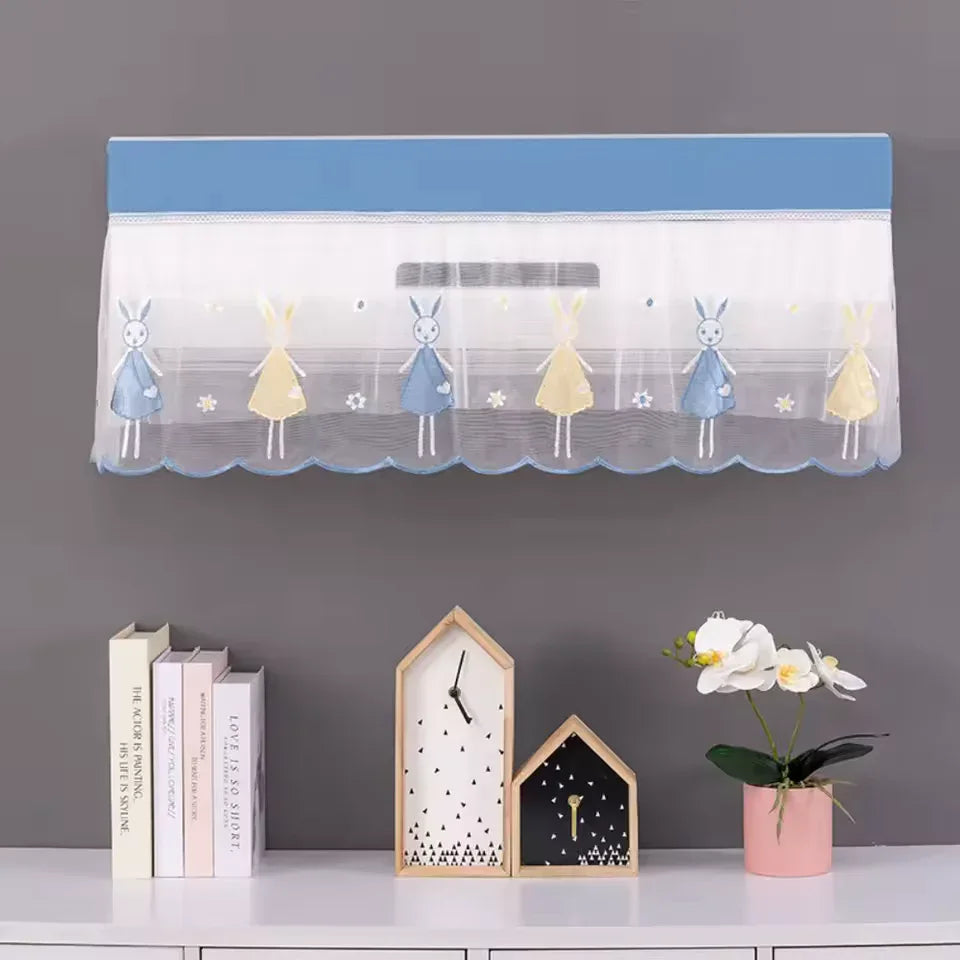 Air Conditioner Dust Cover – Wall-Mounted Washable AC Protector (Random) - Clarify.pk