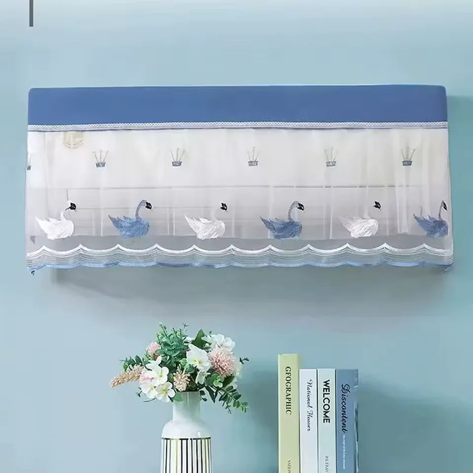 Air Conditioner Dust Cover – Wall-Mounted Washable AC Protector (Random) - Clarify.pk