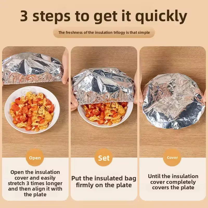 Aluminum Foil Pack for Meal Prep - Insulated & Durable (pack of 10)